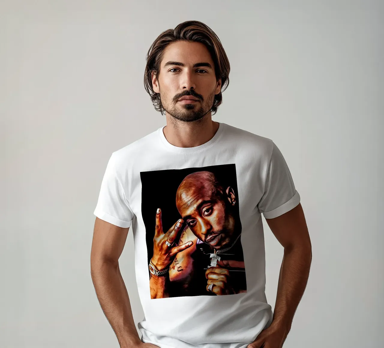 Tupac Shakur t-shirt da vanhesling
