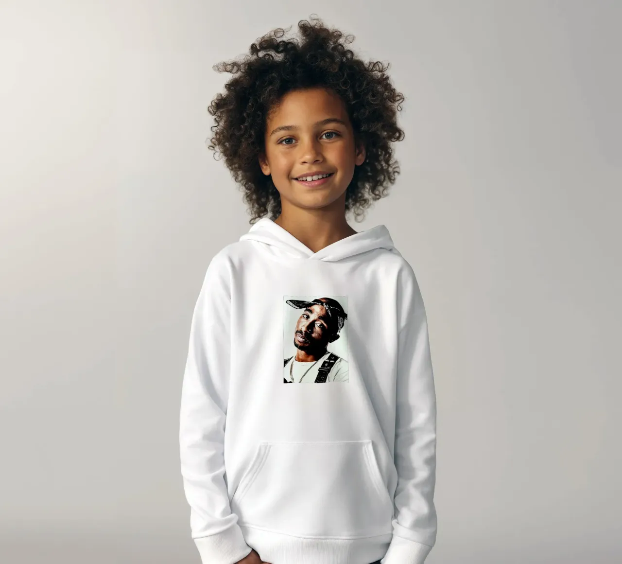 Tupac Shakur felpa bambino con cappuccio da vanhesling
