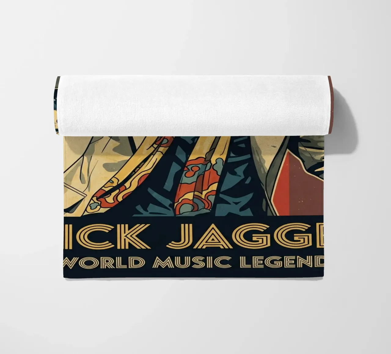 Mick Jagger vintage style telo mare da Lembayung art