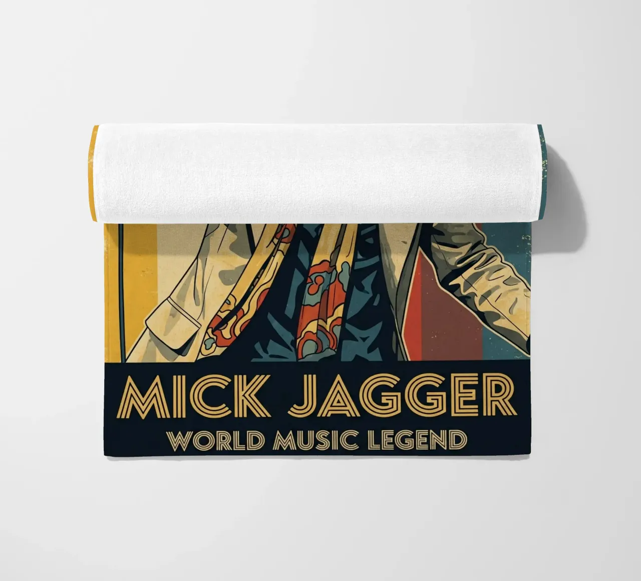 Mick Jagger vintage style telo mare da Lembayung art