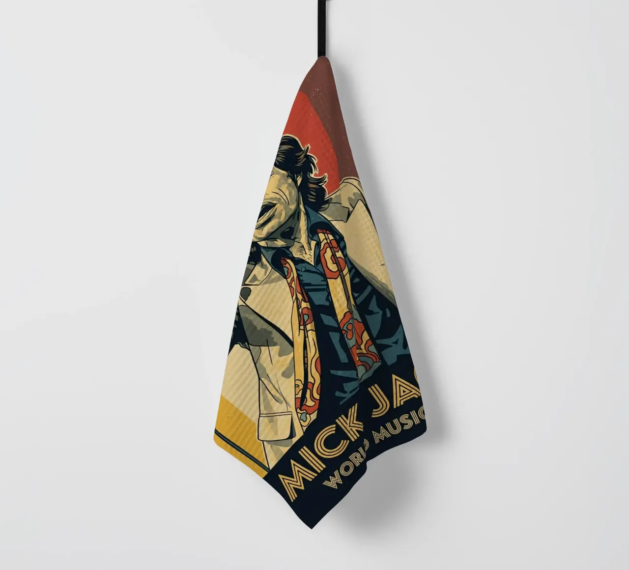 Mick Jagger vintage style canovaccio da cucina da Lembayung art