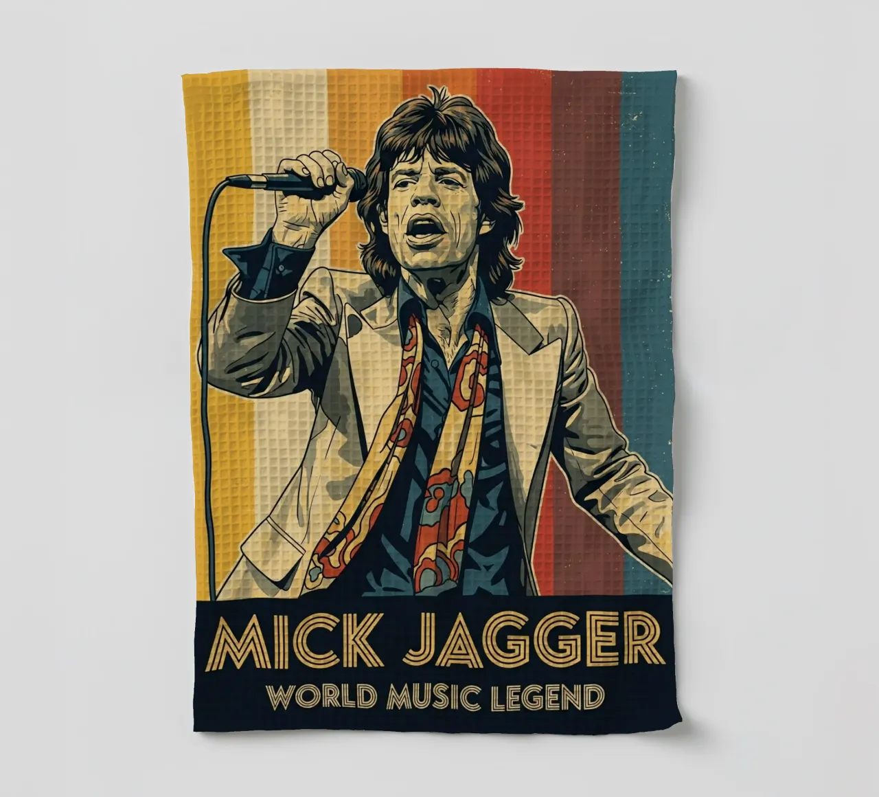 Mick Jagger vintage style canovaccio da cucina da Lembayung art