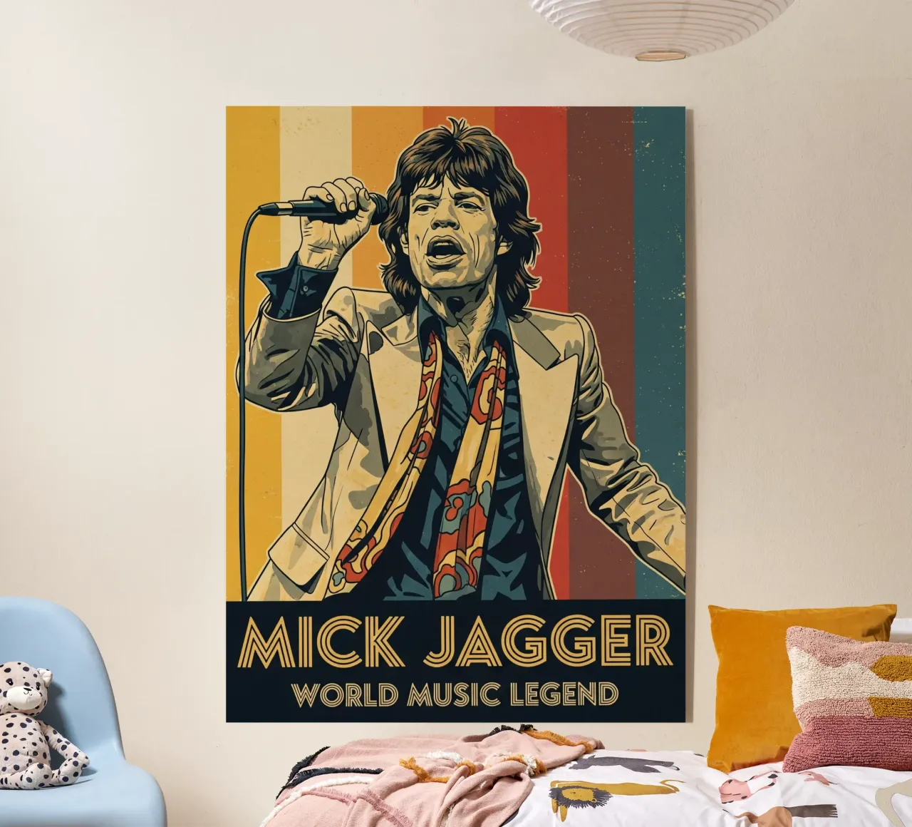 Mick Jagger vintage style metacrilato de Lembayung art