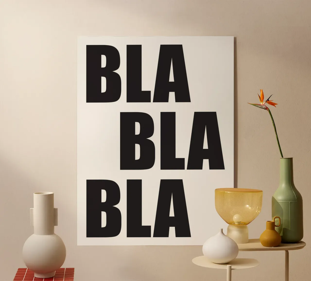 Bla Bla Bla plexiglass da Form&Font