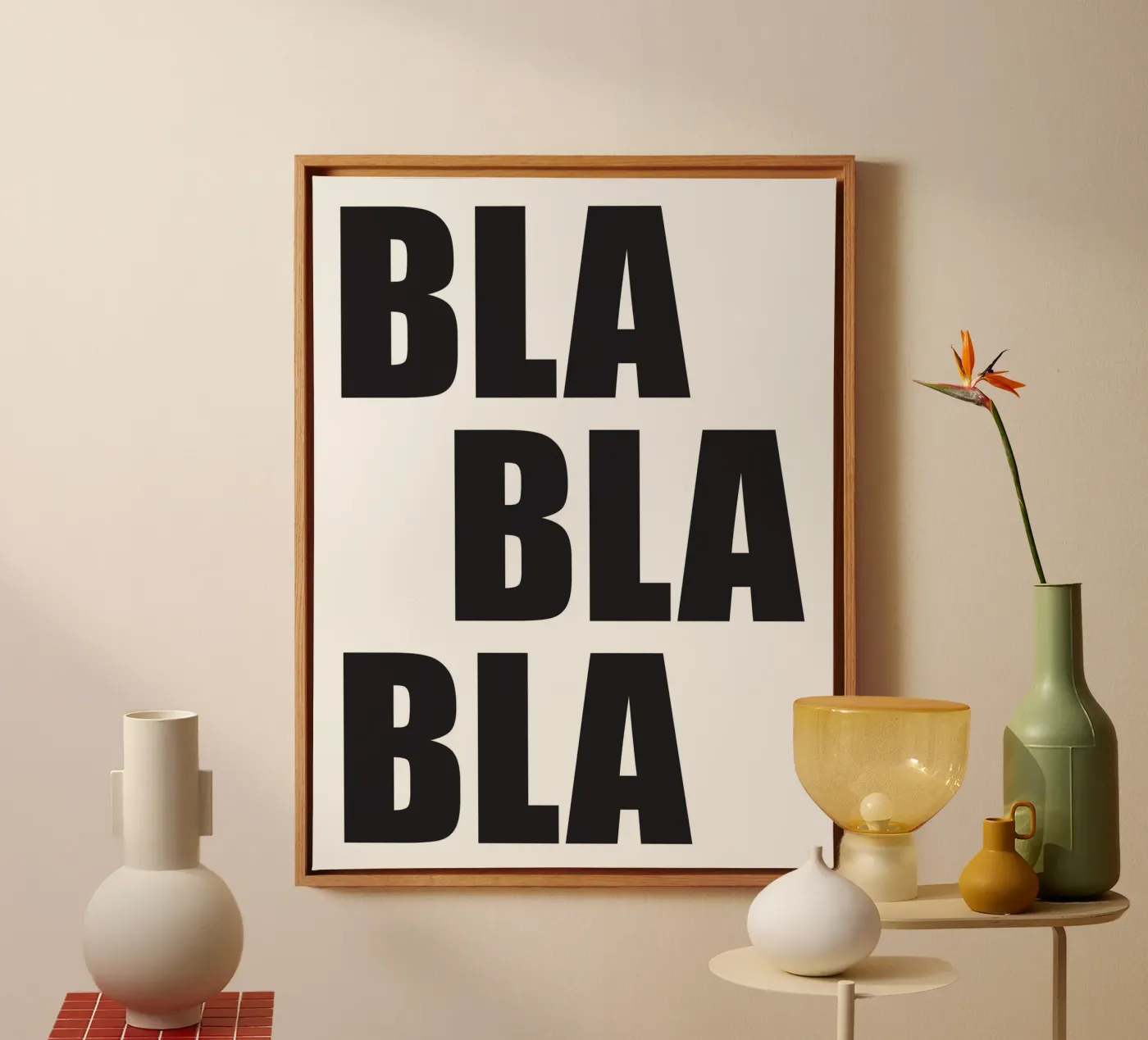 Bla Bla Bla tela da Form&Font