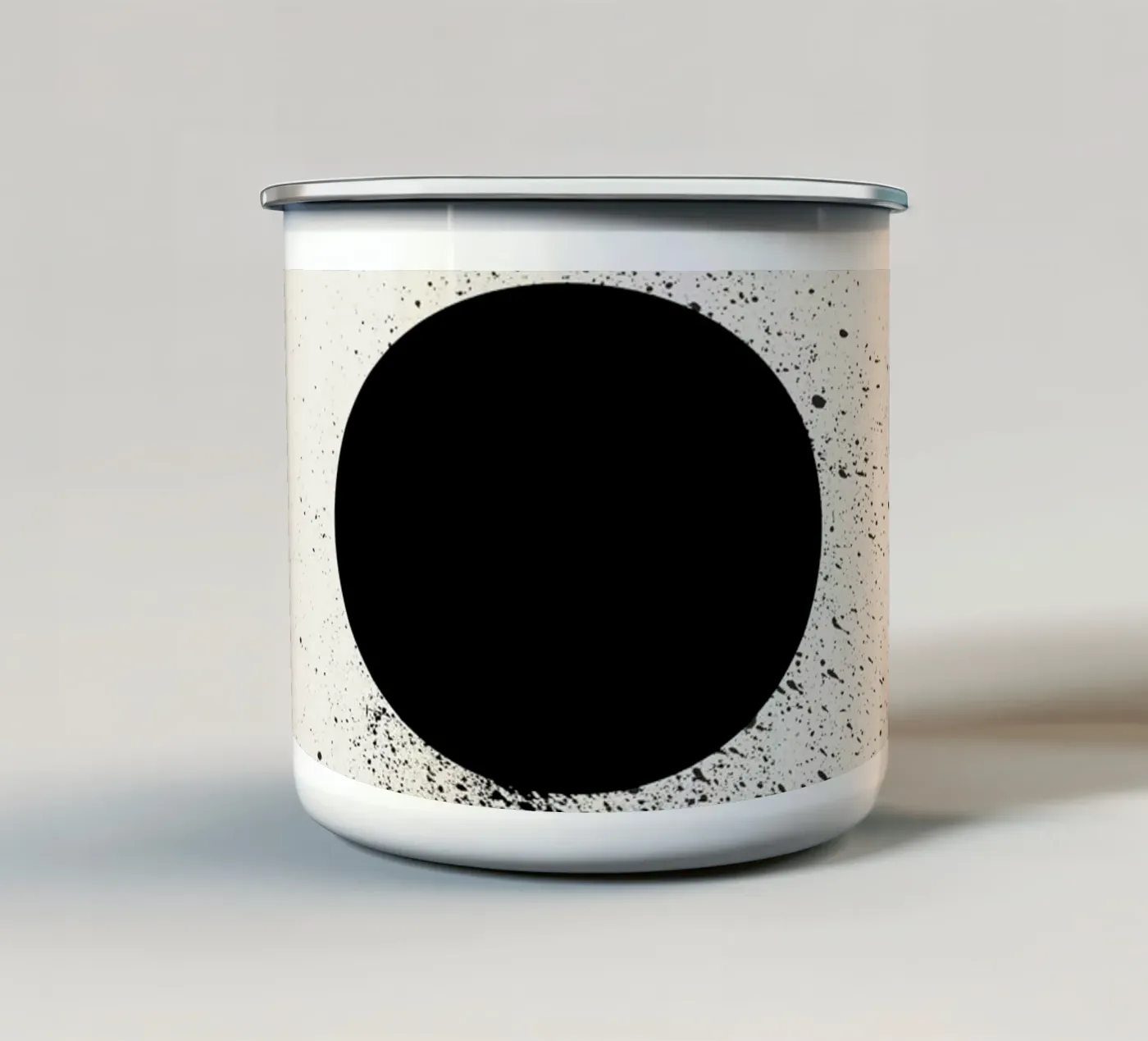 Void enamel mug by Rose Beck Art
