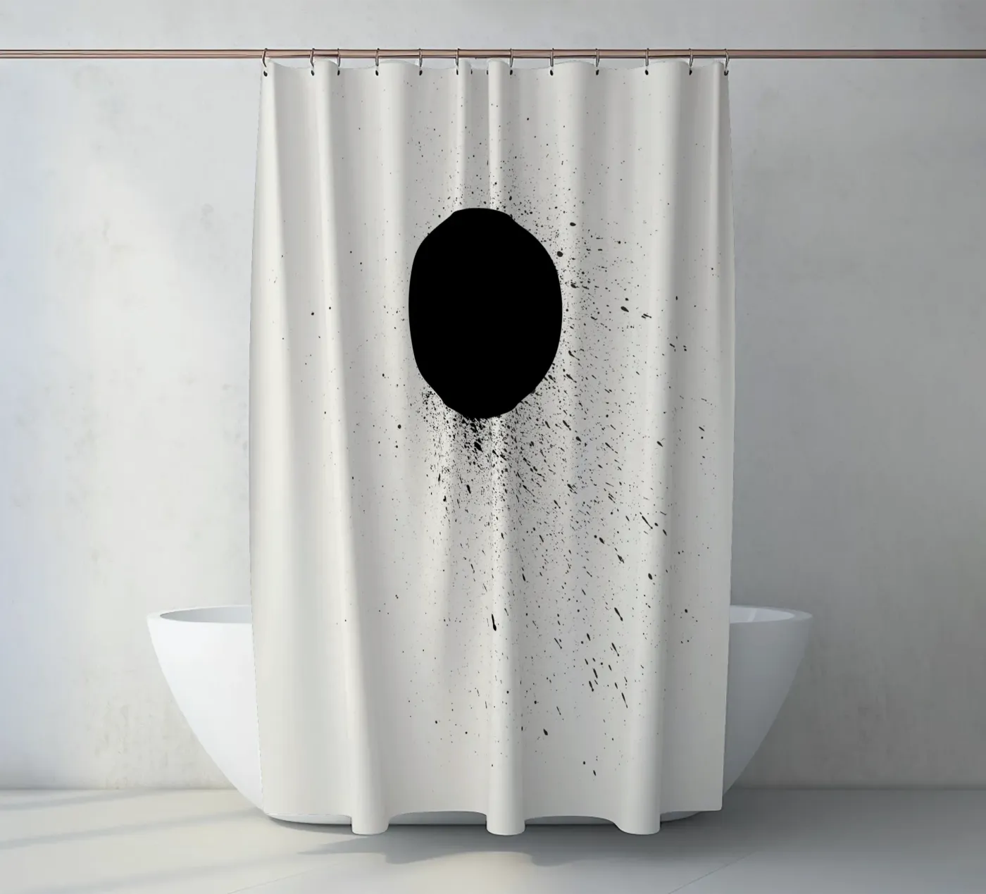 Leegte douchegordijn van Rose Beck Art