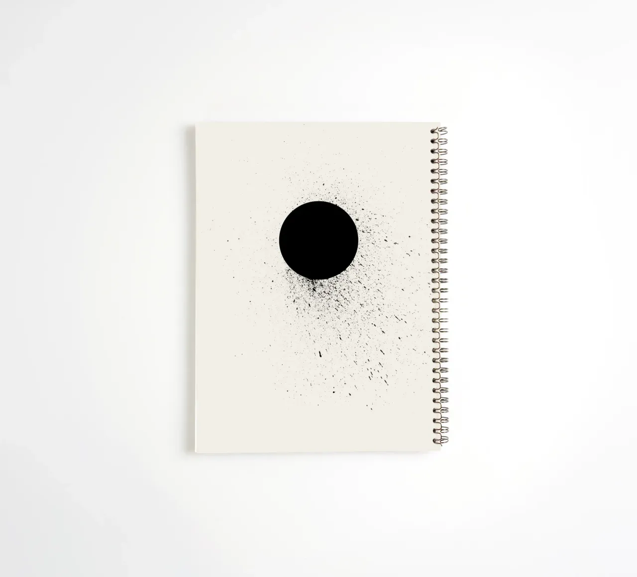 Void spiral notebook by Rose Beck Art