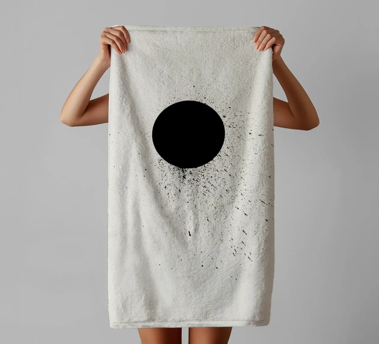 Void towel by Rose Beck Art