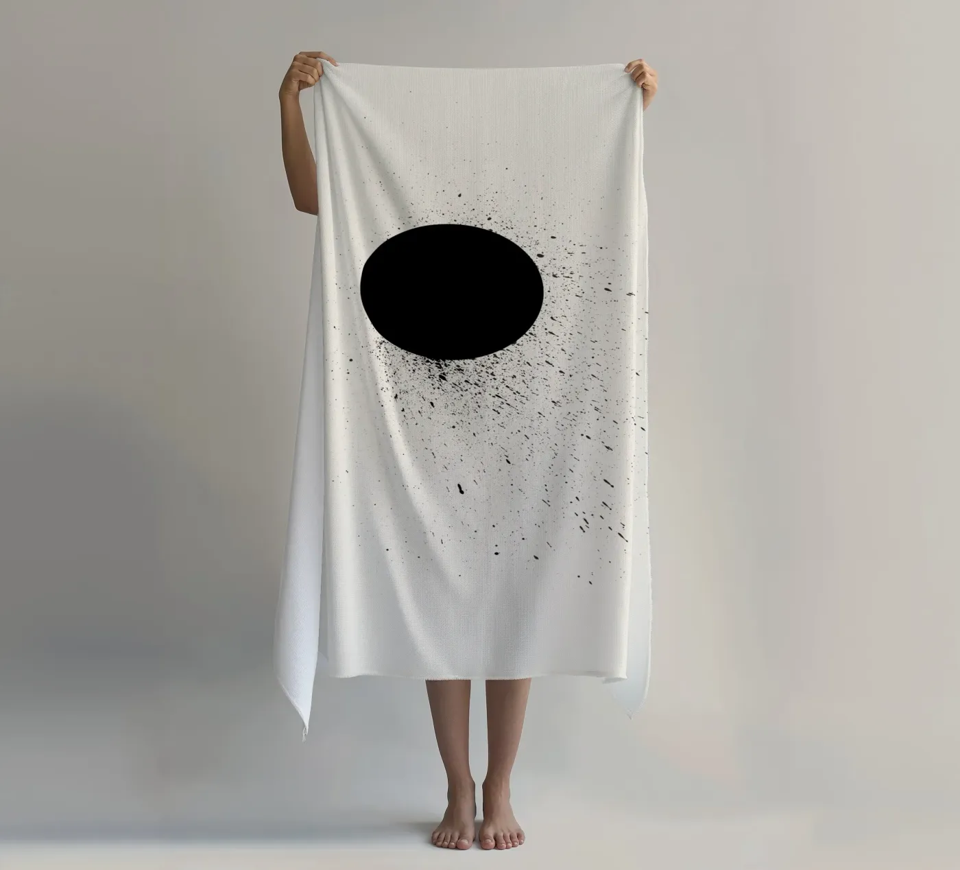 Leegte strandhanddoek van Rose Beck Art