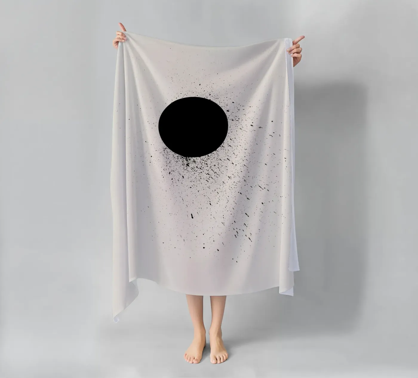 Leegte strandhanddoek van Rose Beck Art