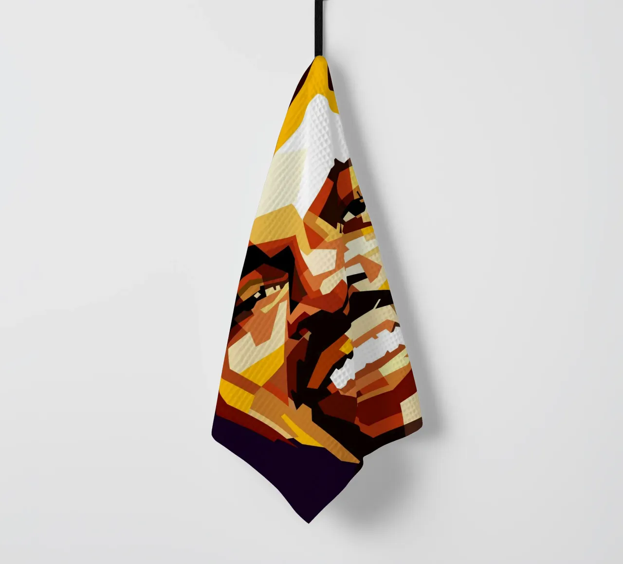 Billy Ocean 80s Pop Singer tea towel by Artkreator