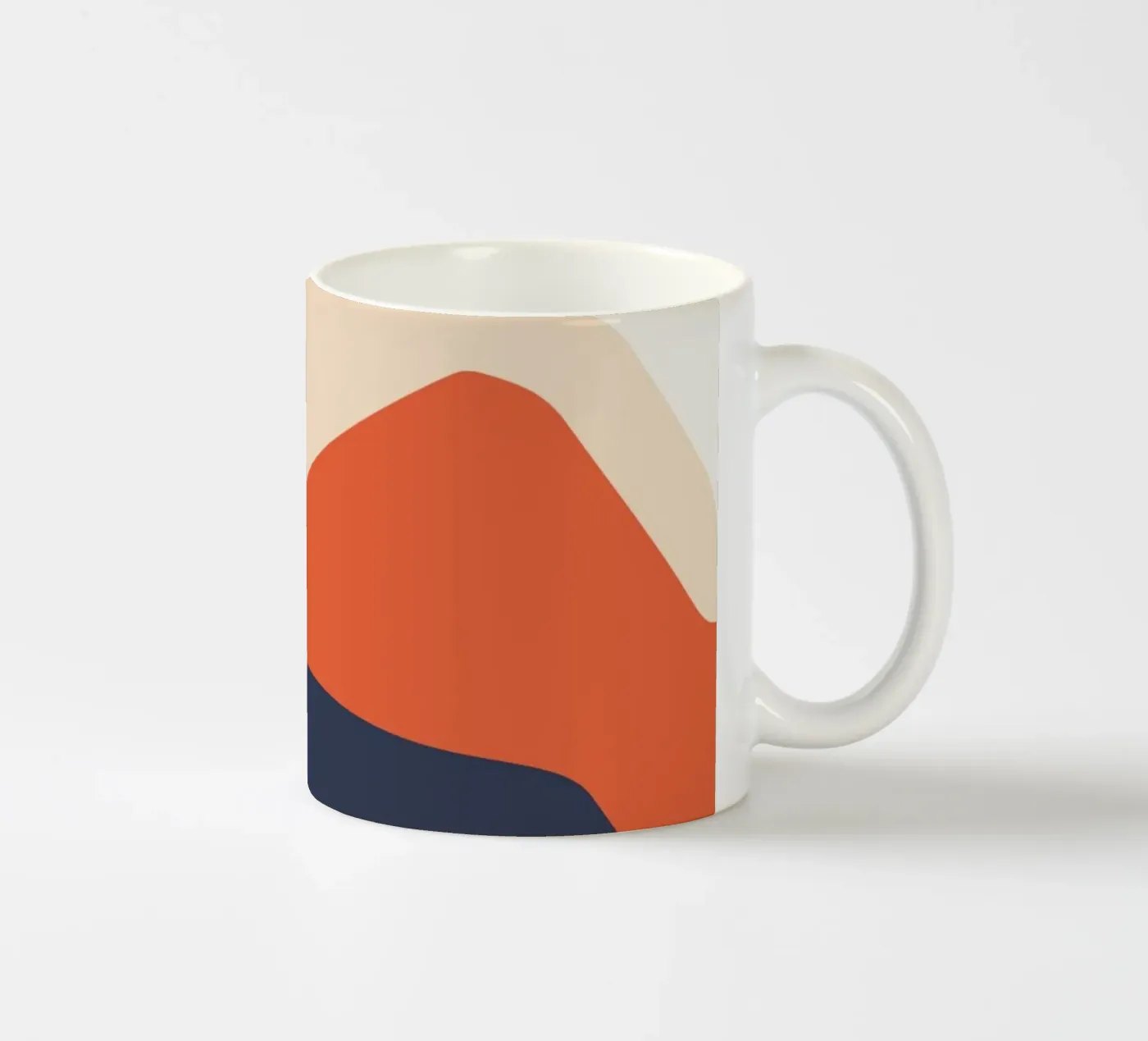 Rolling Hills ceramic mug by Rose Beck Art