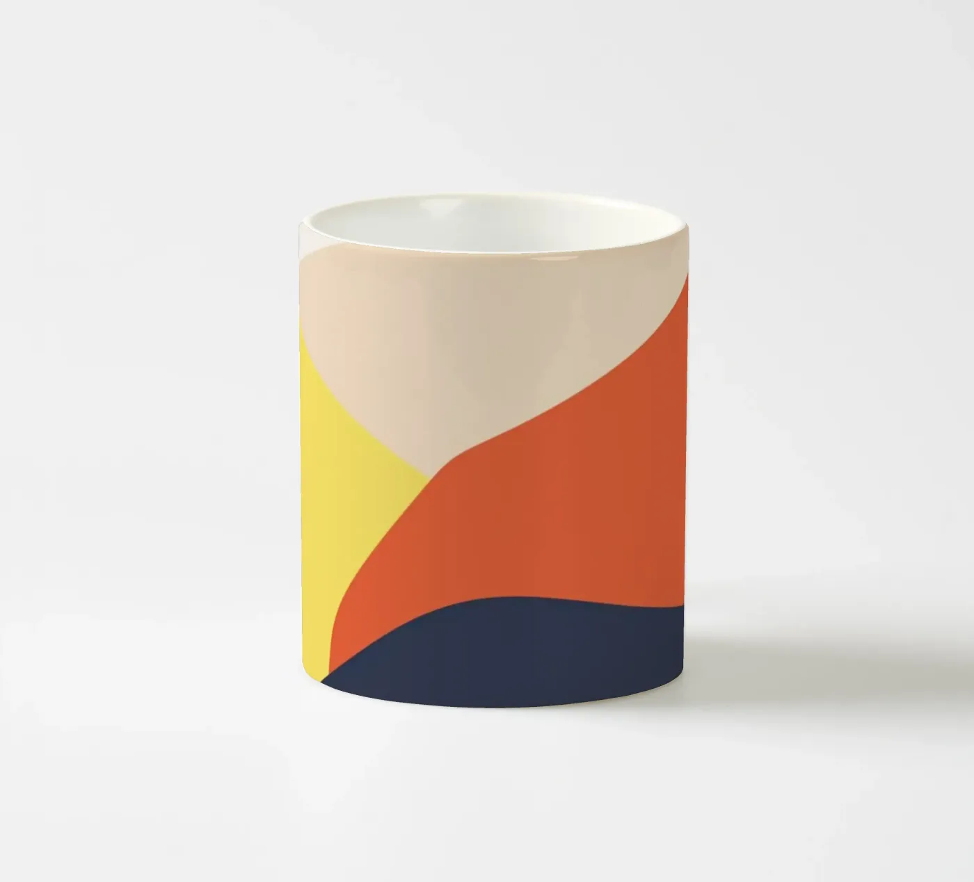 Rolling Hills ceramic mug by Rose Beck Art