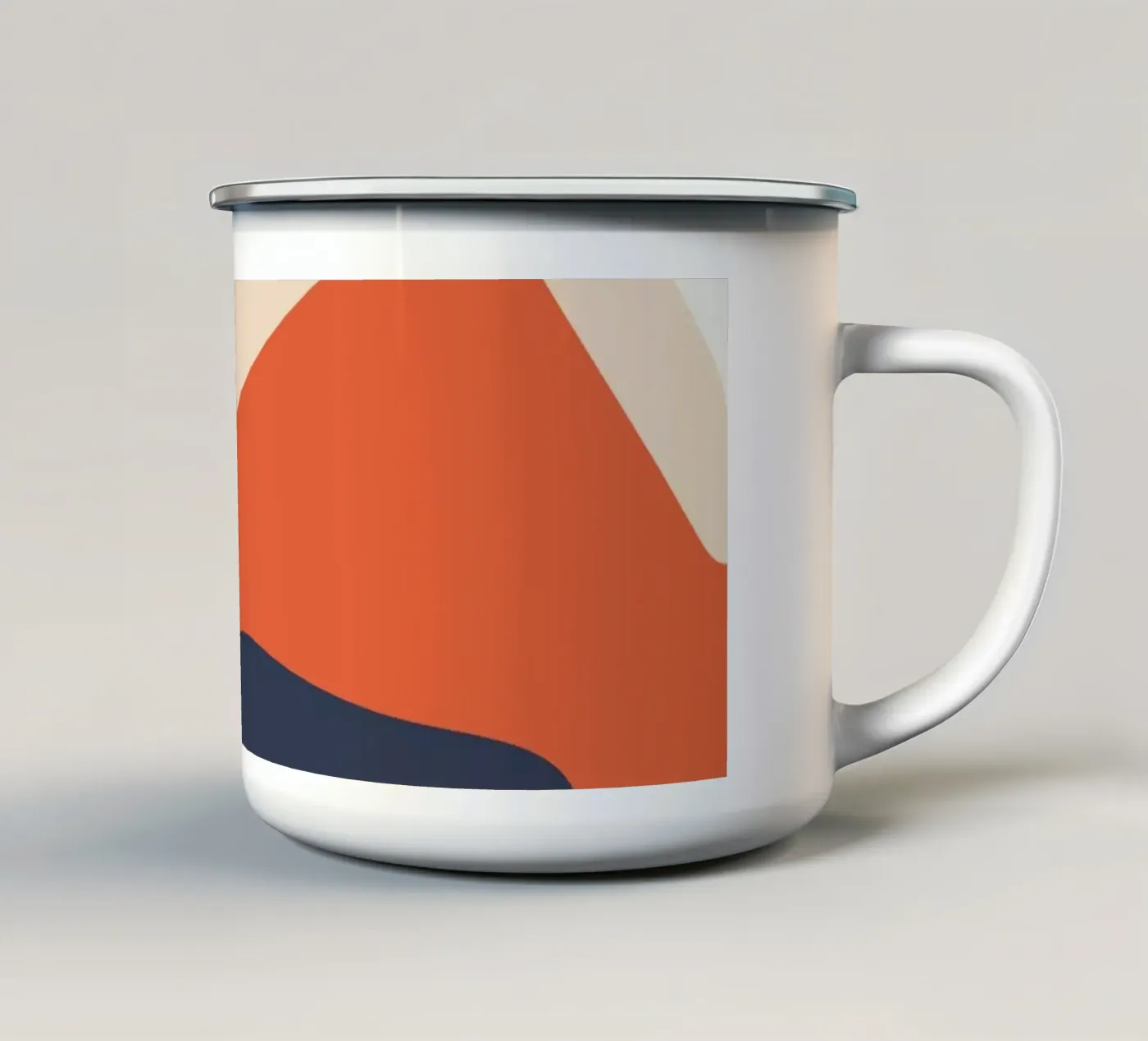 Rolling Hills enamel mug by Rose Beck Art