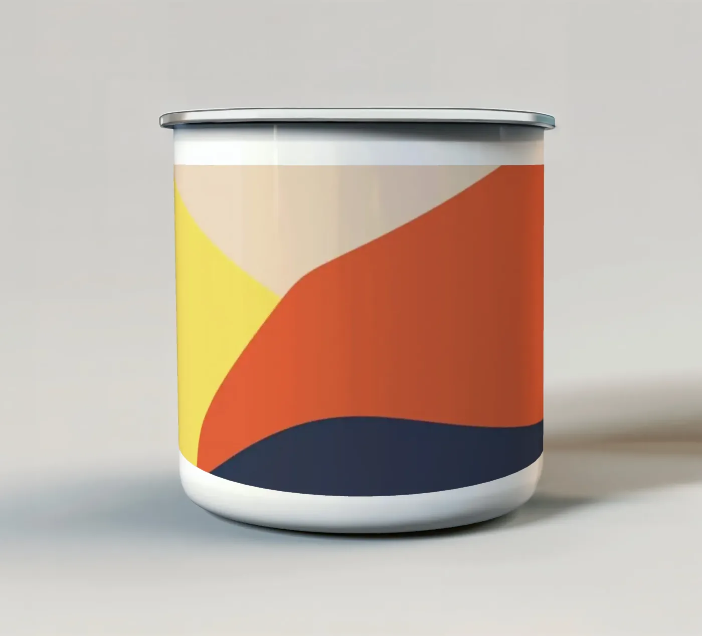 Rolling Hills enamel mug by Rose Beck Art