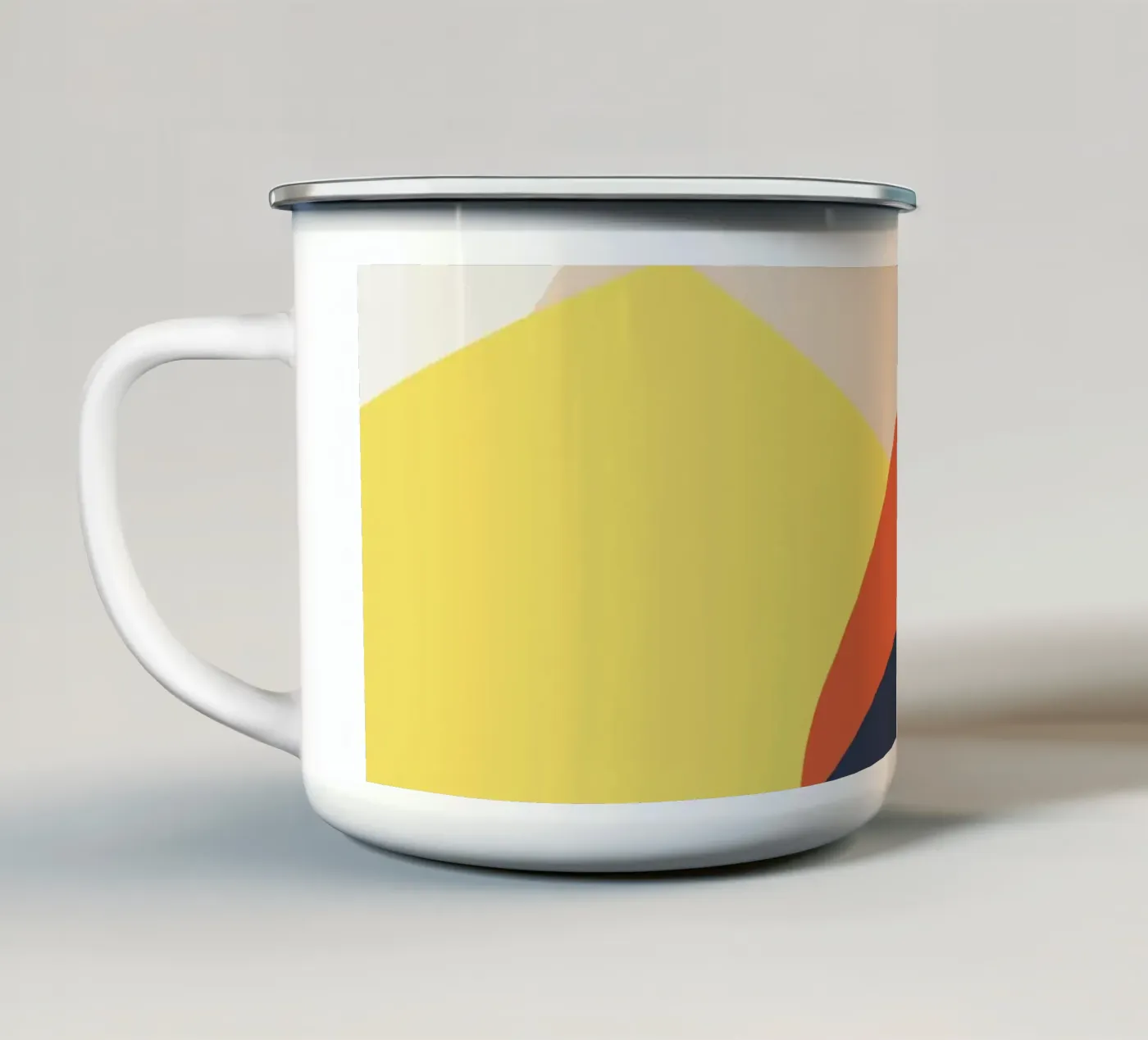 Rolling Hills enamel mug by Rose Beck Art