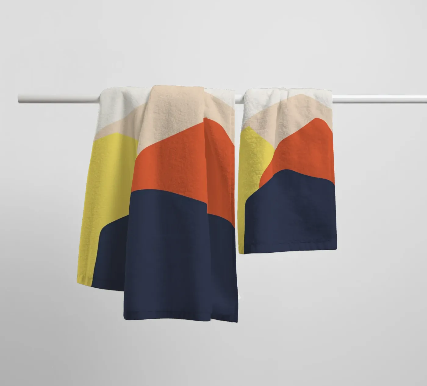Rolling Hills towel by Rose Beck Art