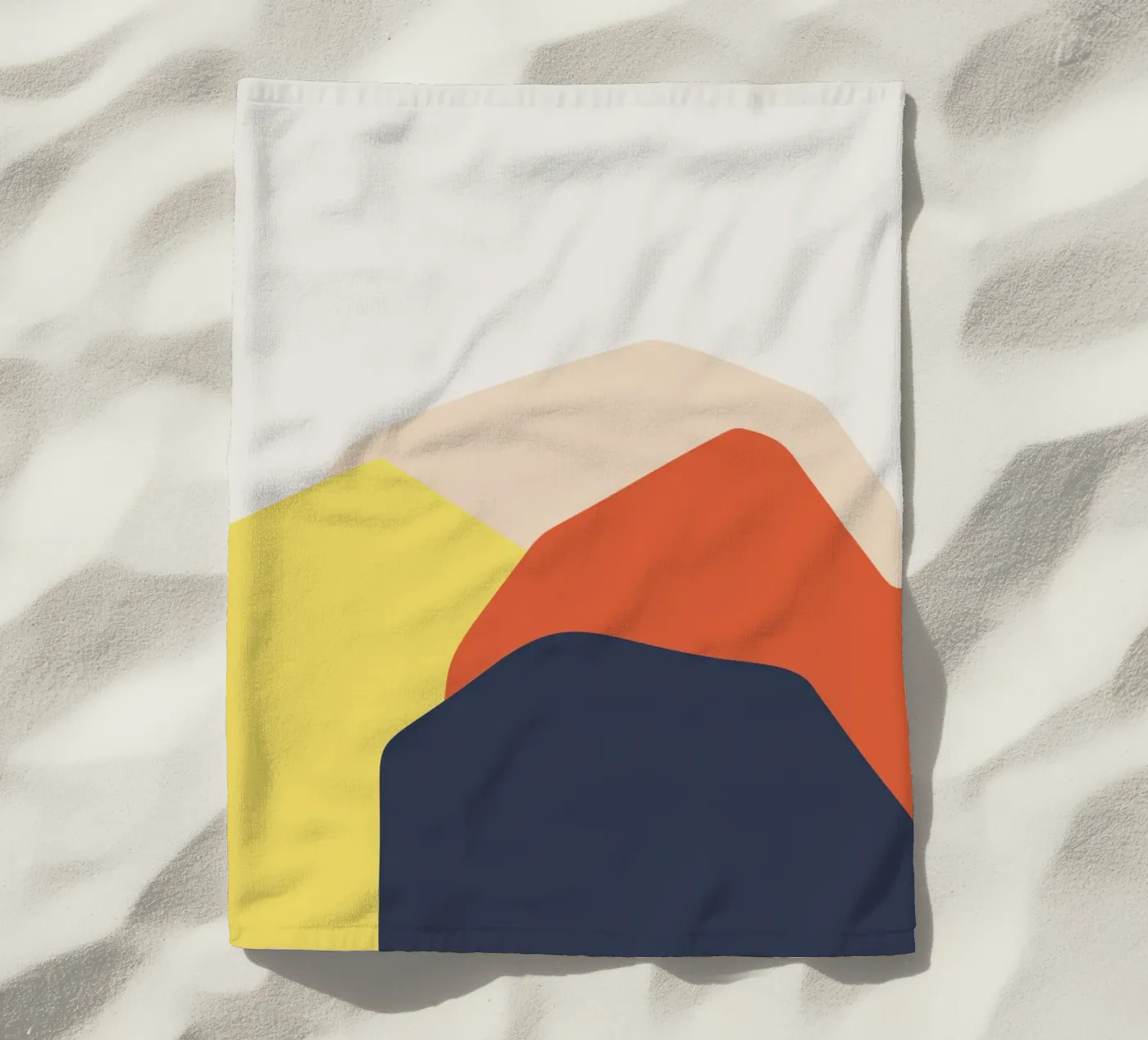 Rolling Hills beach towel by Rose Beck Art