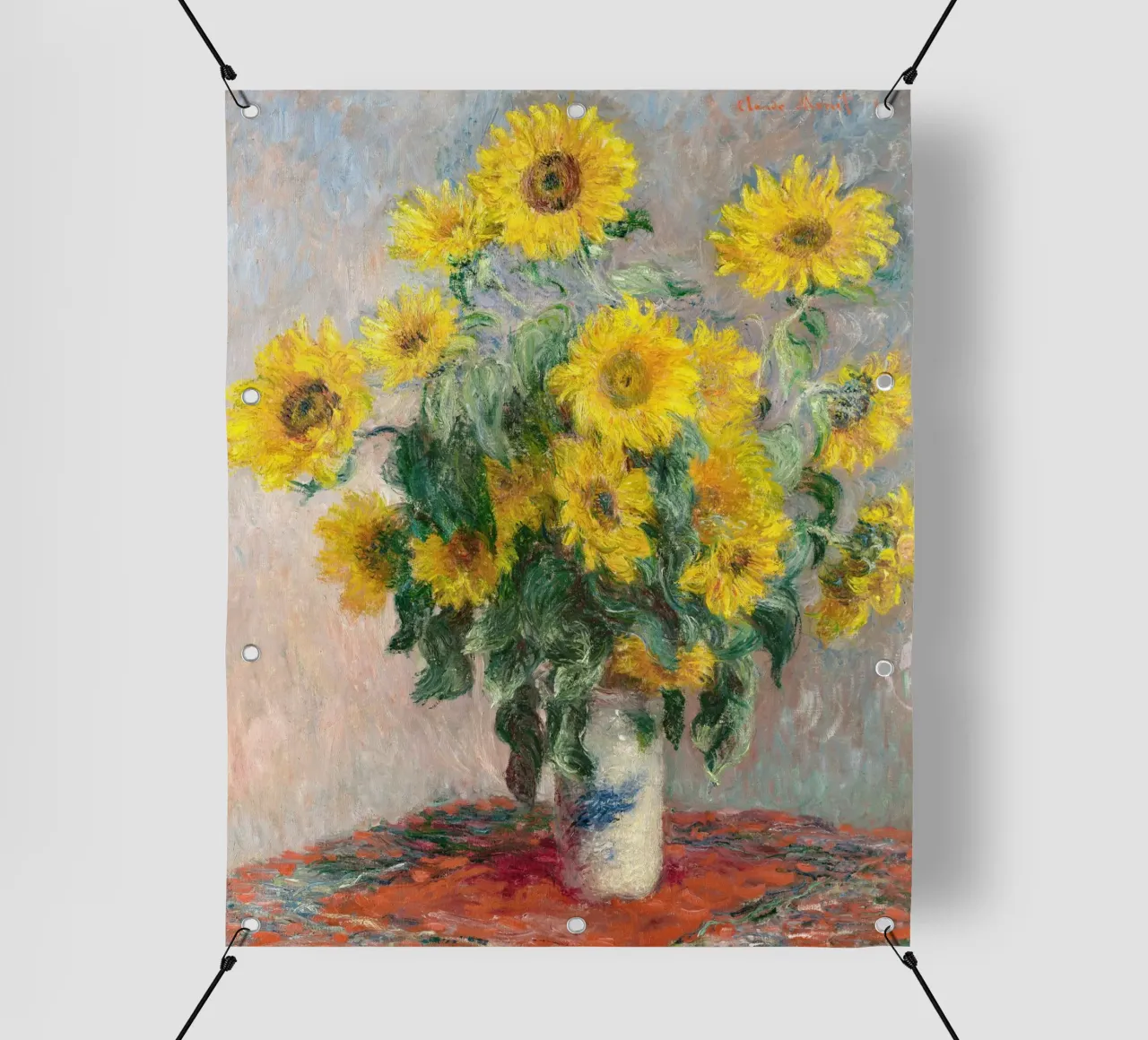 Bouquet di girasoli (1881) di Claude Monet telo in pvc da Monet Art Prints