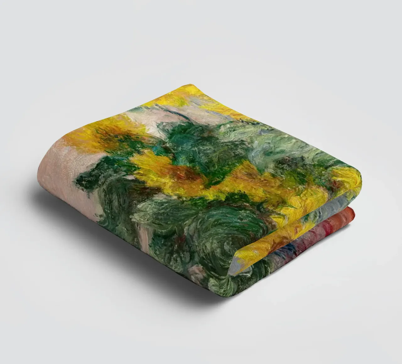 Bouquet di girasoli (1881) di Claude Monet asciugamano da bagno da Monet Art Prints