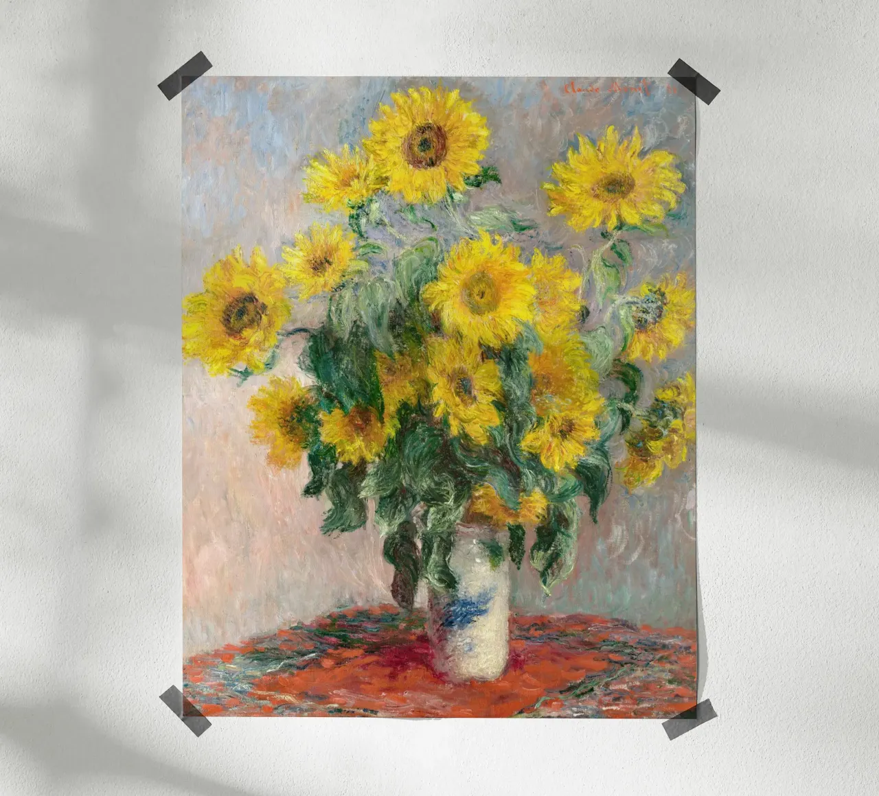 Bouquet di girasoli (1881) di Claude Monet carta hahnemühle da Monet Art Prints