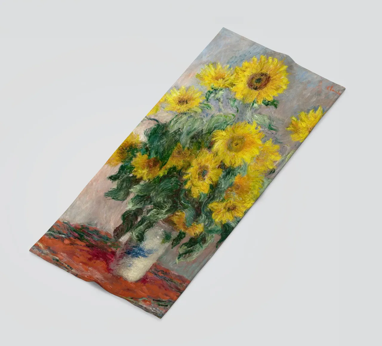 Bouquet di girasoli (1881) di Claude Monet telo mare da Monet Art Prints