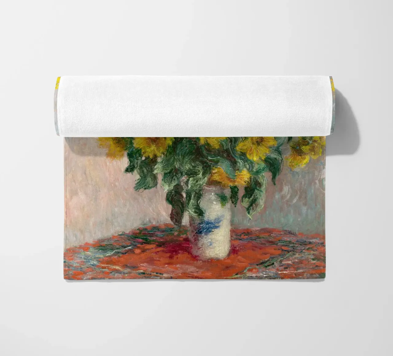 Bouquet di girasoli (1881) di Claude Monet telo mare da Monet Art Prints