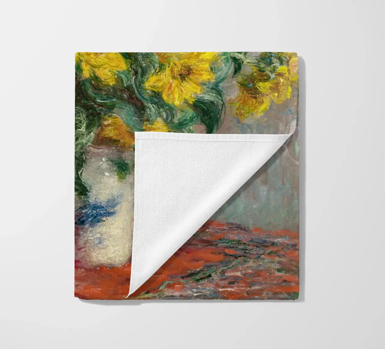 Bouquet di girasoli (1881) di Claude Monet telo mare da Monet Art Prints