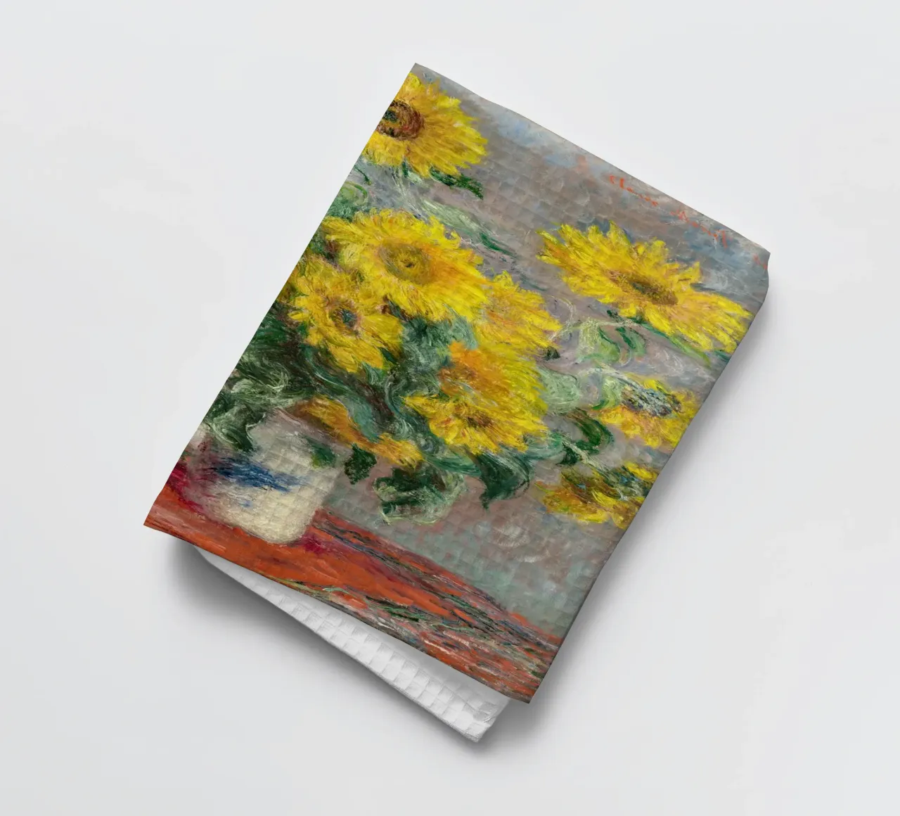Bouquet di girasoli (1881) di Claude Monet canovaccio da cucina da Monet Art Prints