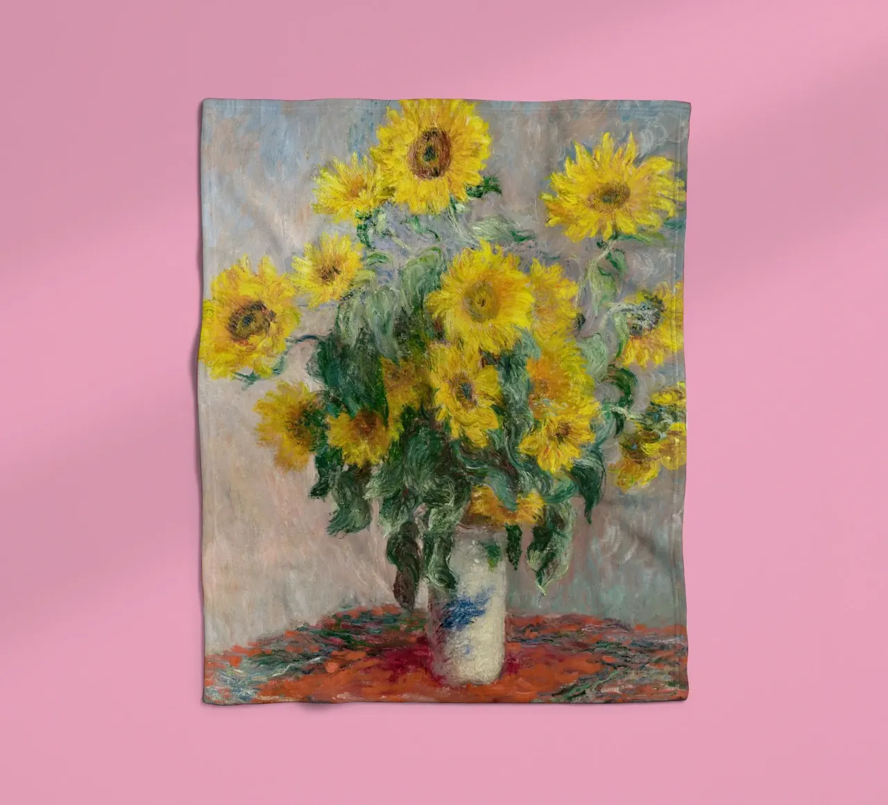 Bouquet di girasoli (1881) di Claude Monet coperta in pile da Monet Art Prints