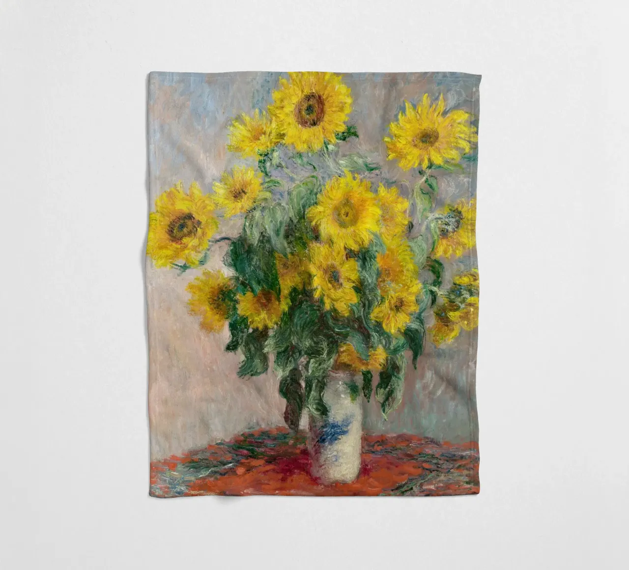 Bouquet di girasoli (1881) di Claude Monet coperta in pile da Monet Art Prints