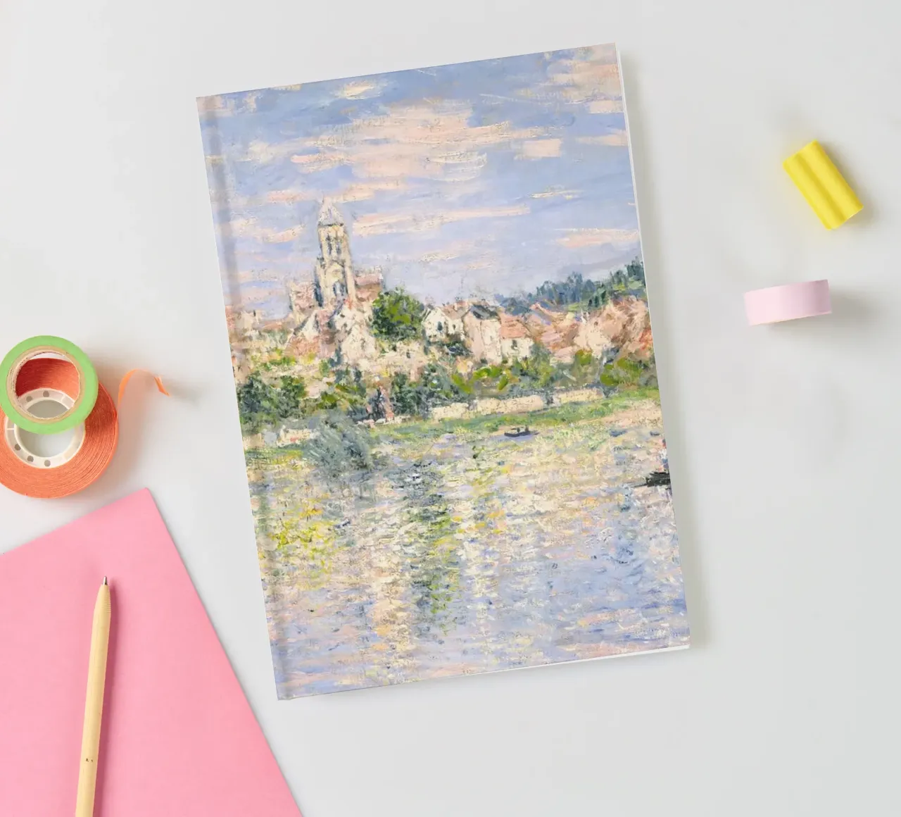 Vétheuil in Summer (1880) by Claude Monet notebook by Monet Art Prints
