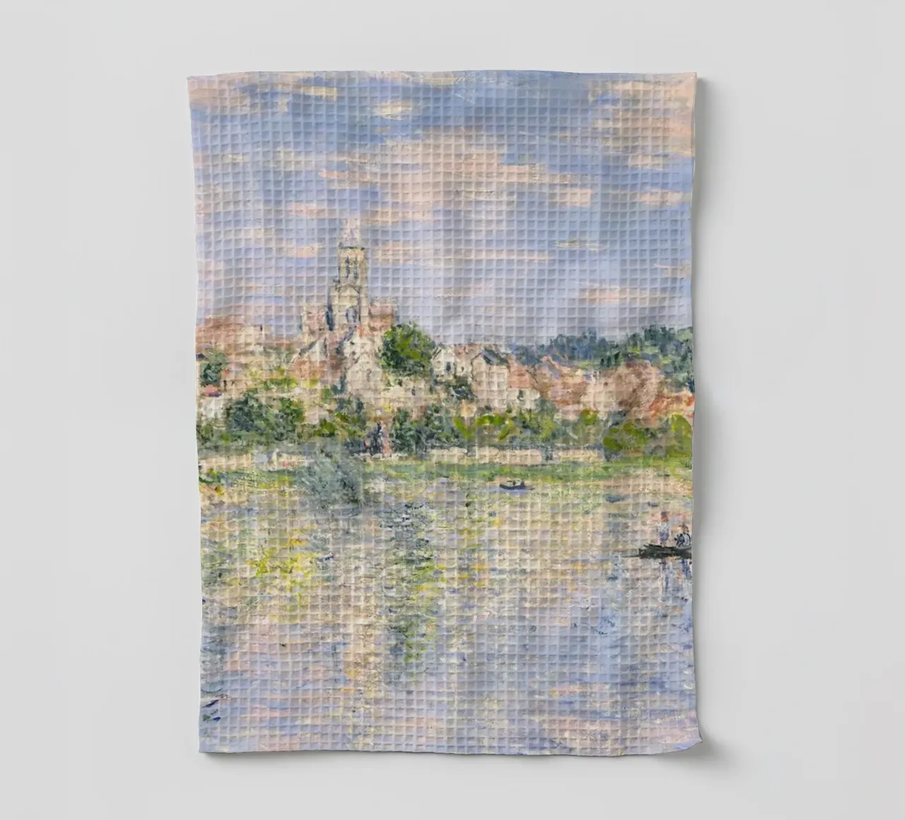 Vétheuil in estate (1880) di Claude Monet canovaccio da cucina da Monet Art Prints