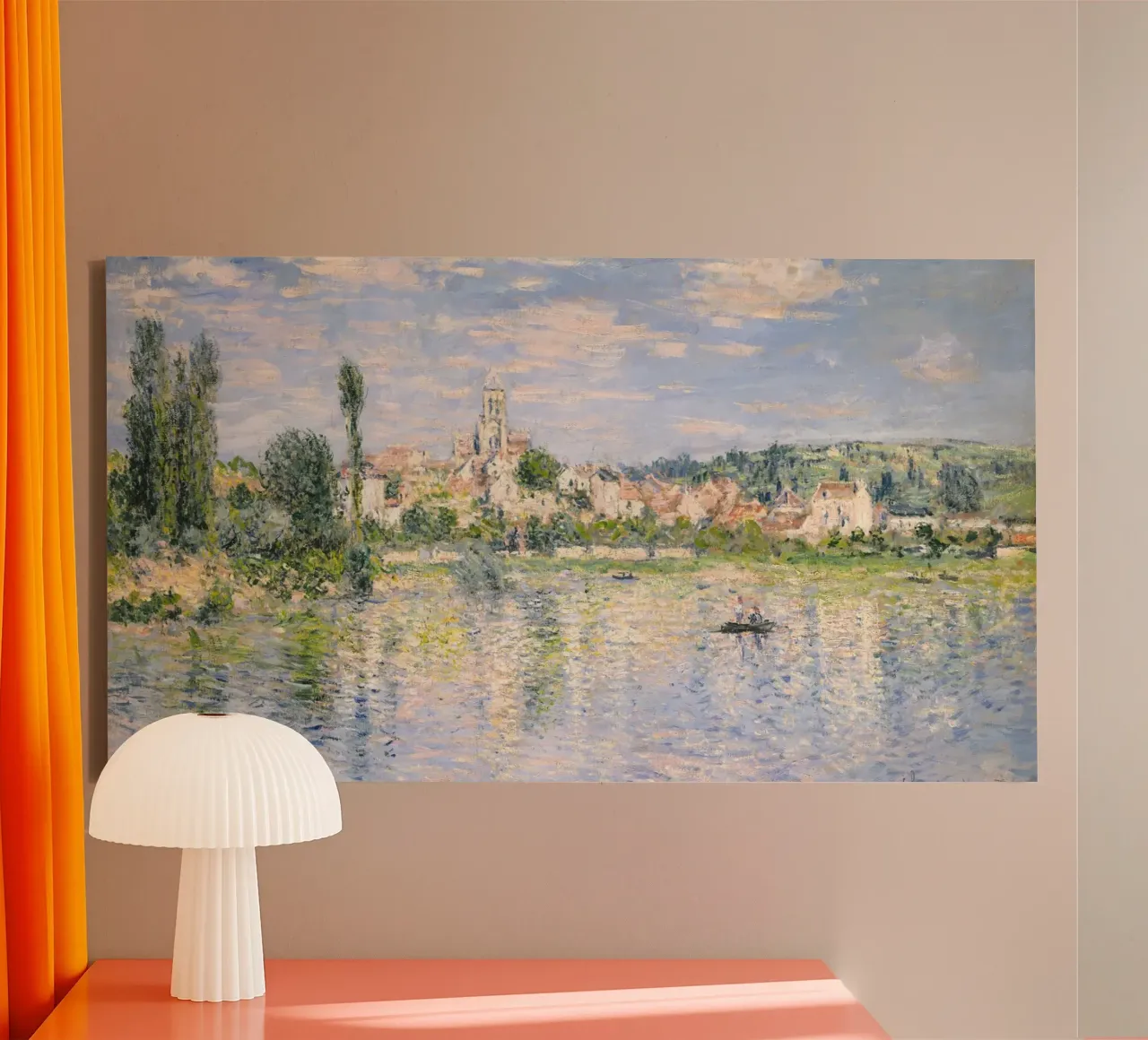 Vétheuil in de zomer (1880) van Claude Monet canvas van Monet Art Prints