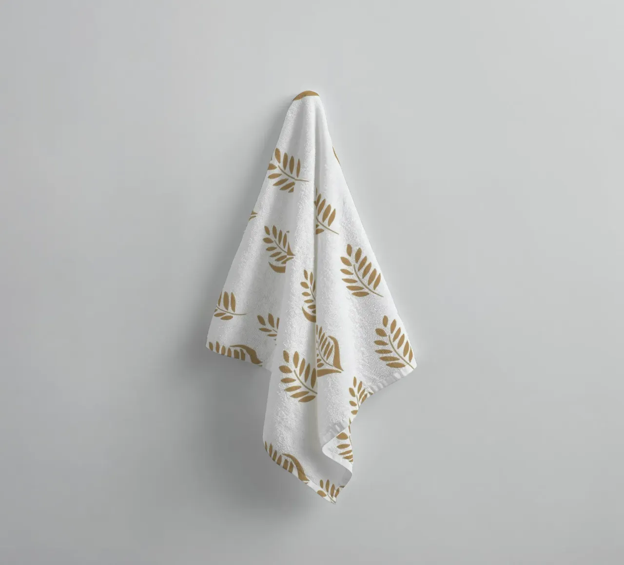 Golden wheat rustic natural pattern towel by gulsengunel