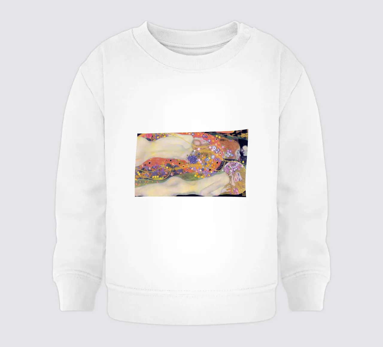 Serpenti d'acqua II (1907) di Gustav Klimt felpa neonato da Classic Art Prints
