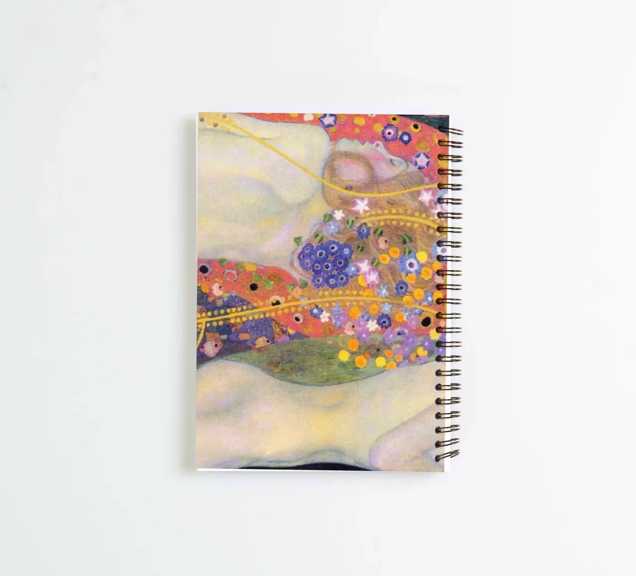 Water Serpents II (1907) by Gustav Klimt spiral notebook by Classic Art Prints
