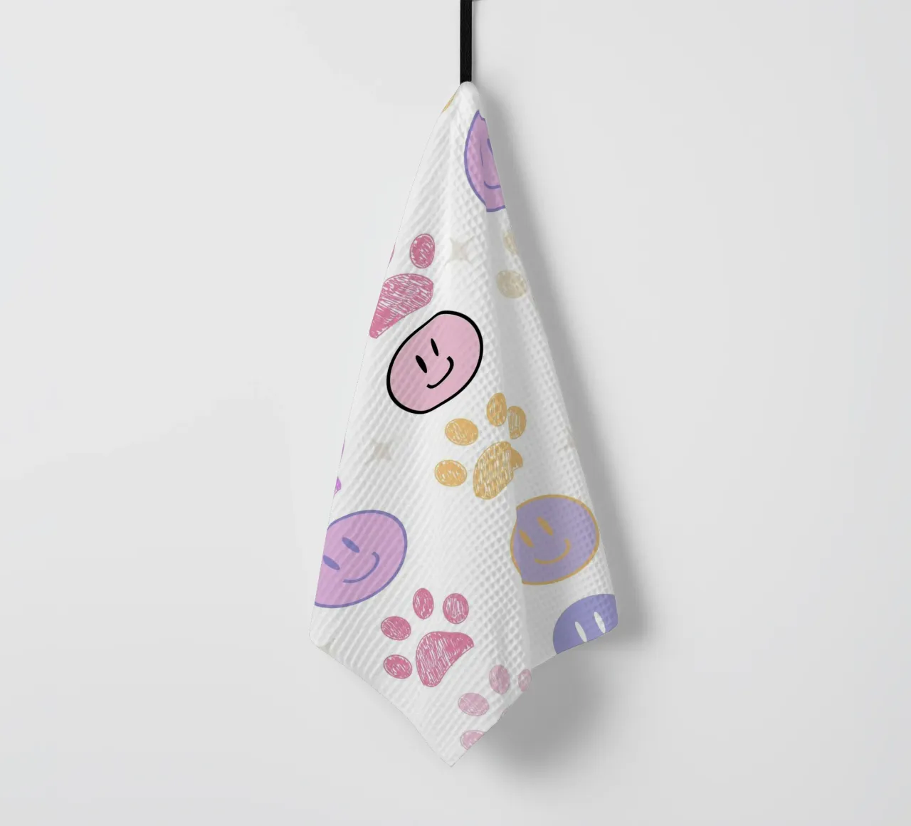 Motif de tissu sans couture "Paw prints" III torchon de gulsengunel