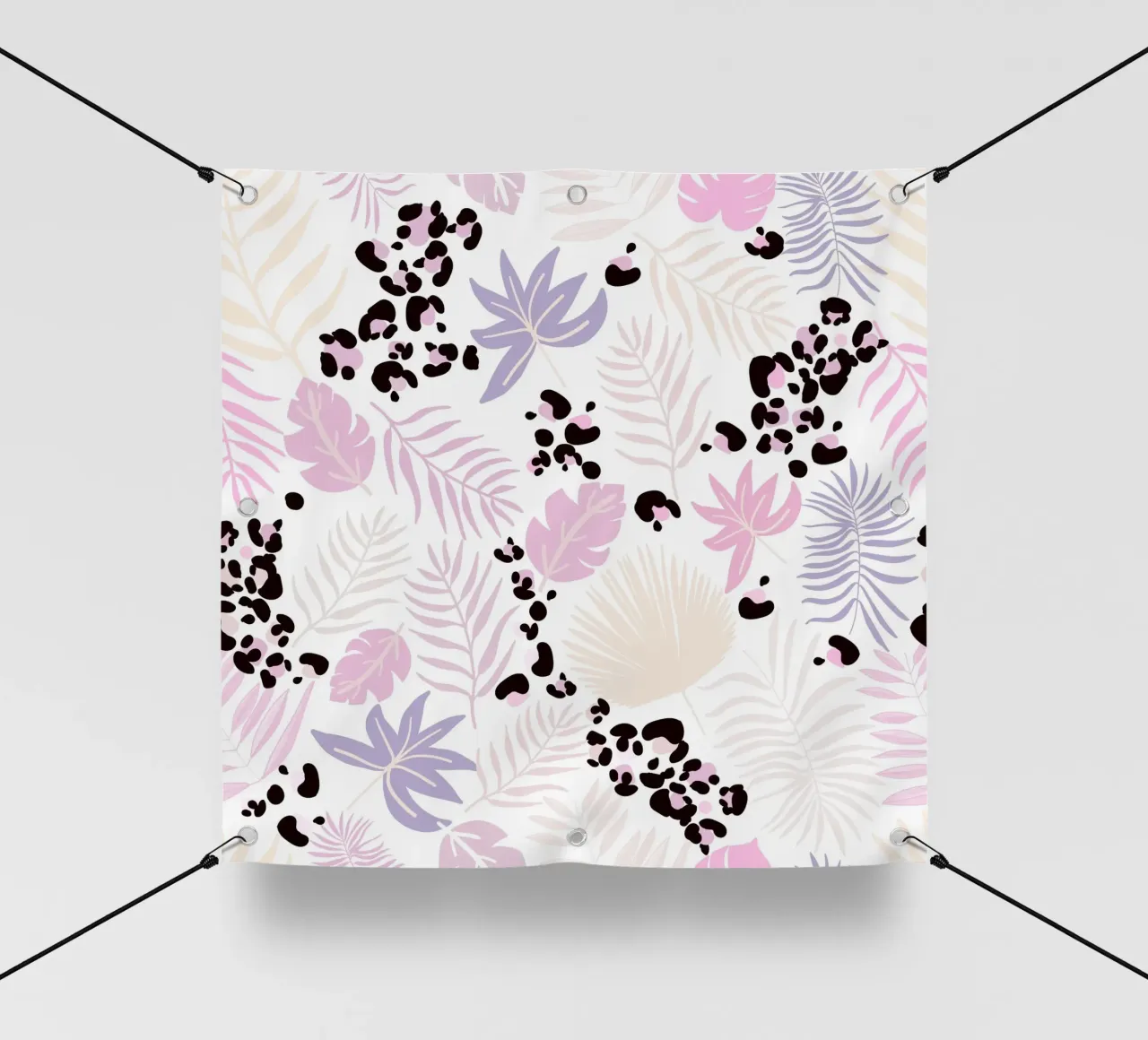 Leopard and leaves trendy print pvc cover by gulsengunel