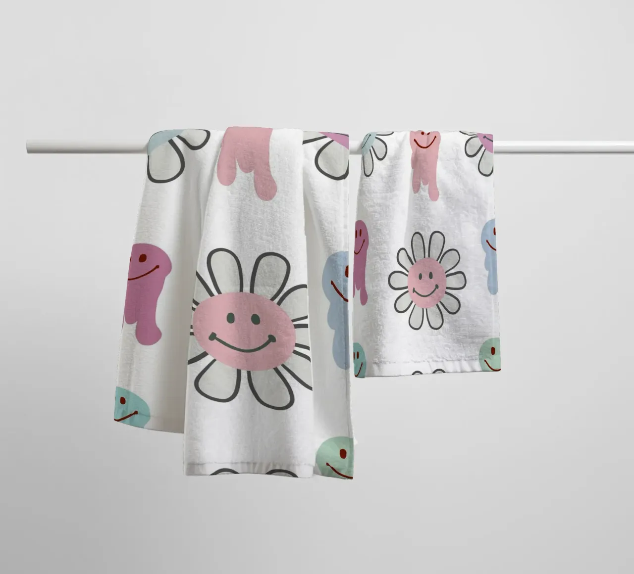 Y2K Pattern 2000s Aesthetic towel by gulsengunel