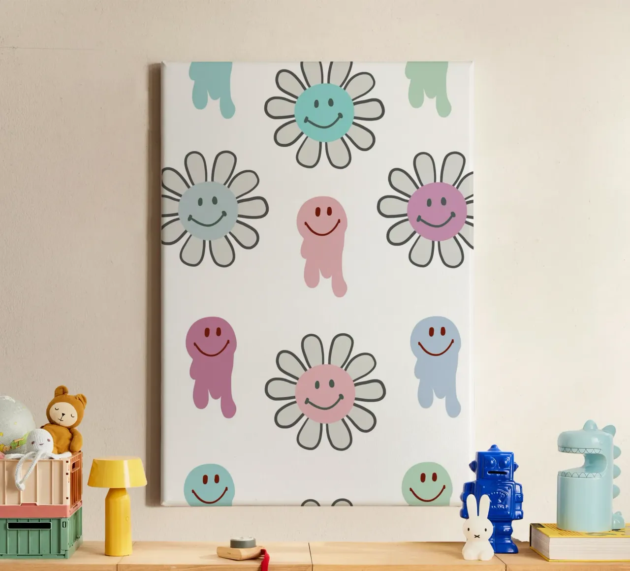 Y2K Pattern 2000s Aesthetic canvas by gulsengunel