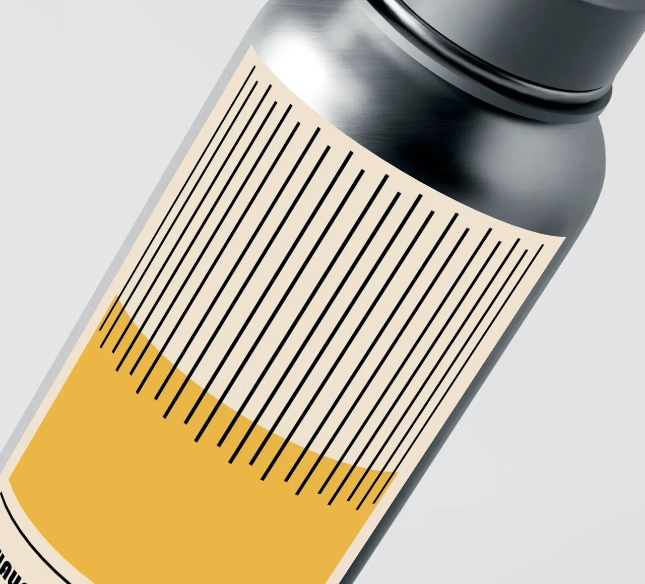Bauhaus Lines | Minimalist Yellow Art Print sticker by Studio Vibe