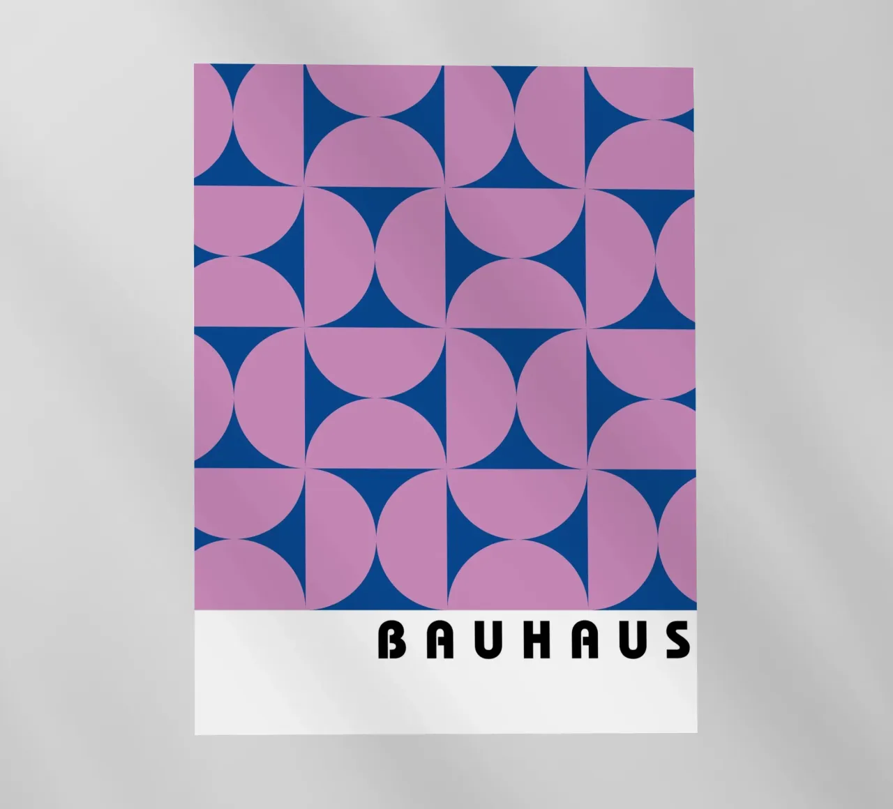 Geometric Bauhaus Art - Purple & Blue Pattern backlit film by Studio Vibe