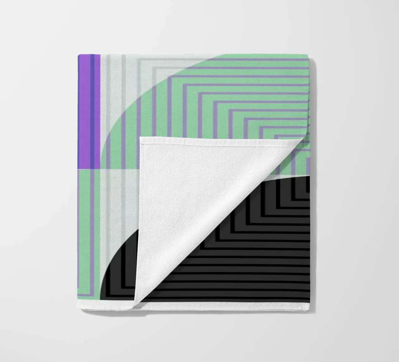 Bauhaus geometry art poster beach towel by Studio Vibe