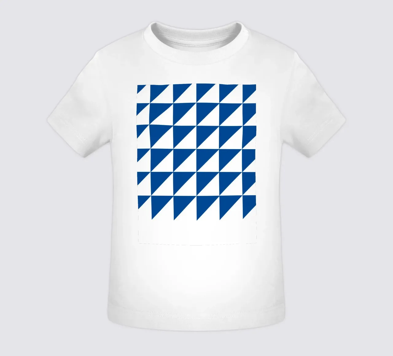 Triangoli blu - Poster geometrico Bauhaus maglietta neonato da Studio Vibe