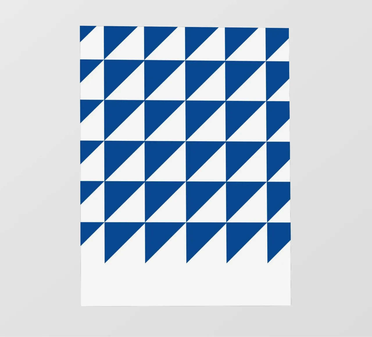 Triángulos azules | Póster geométrico Bauhaus papel para pared de Studio Vibe