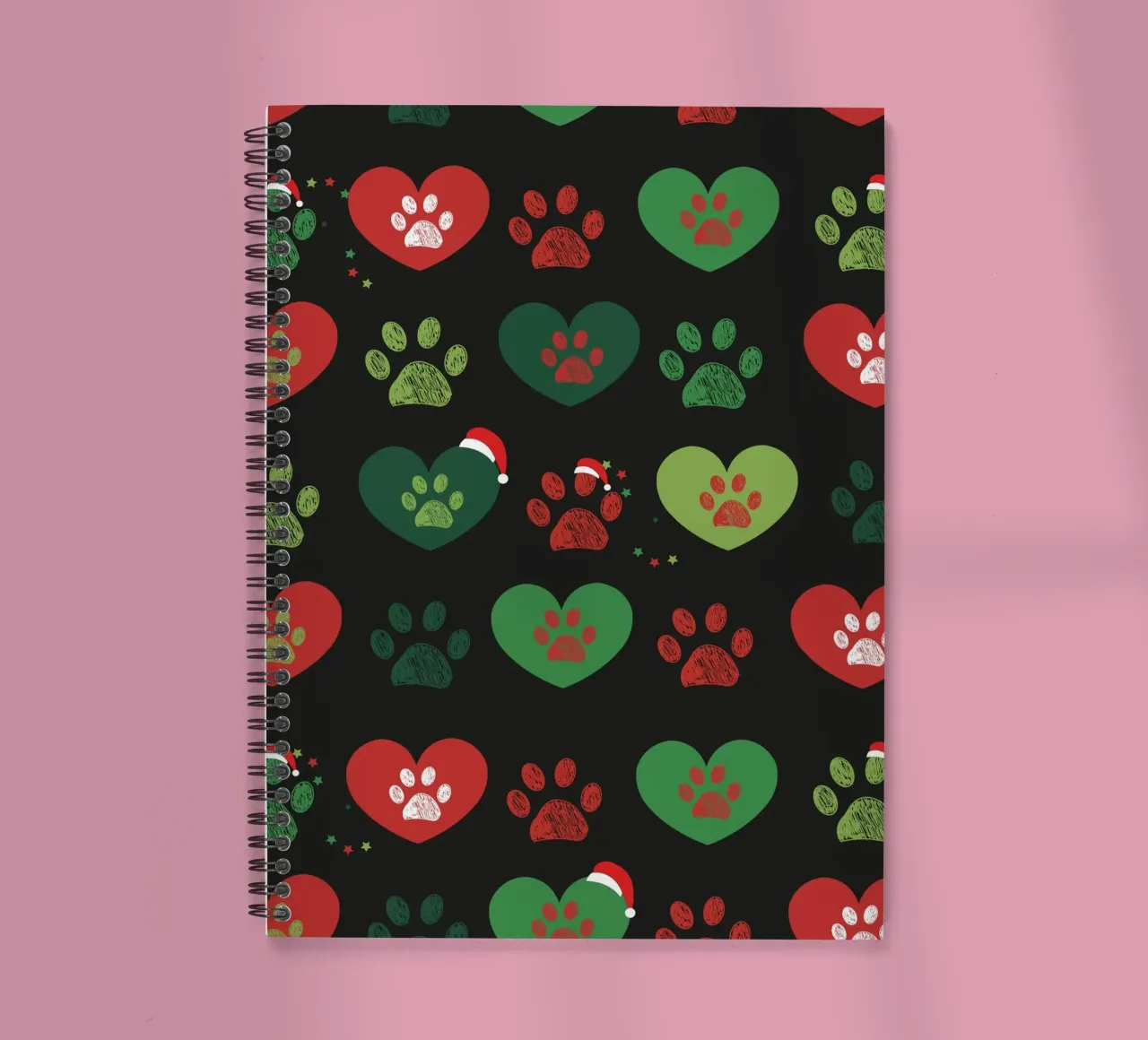 Merry Christmas and Happy new year spiral notebook by gulsengunel