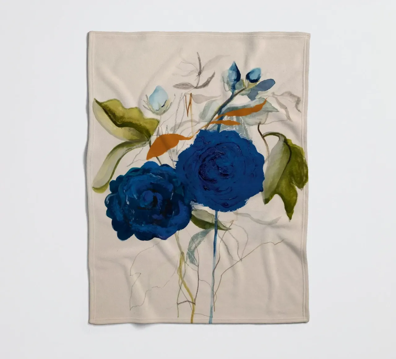 Bloom Series - Waking up manta de franela de Leigh Viner