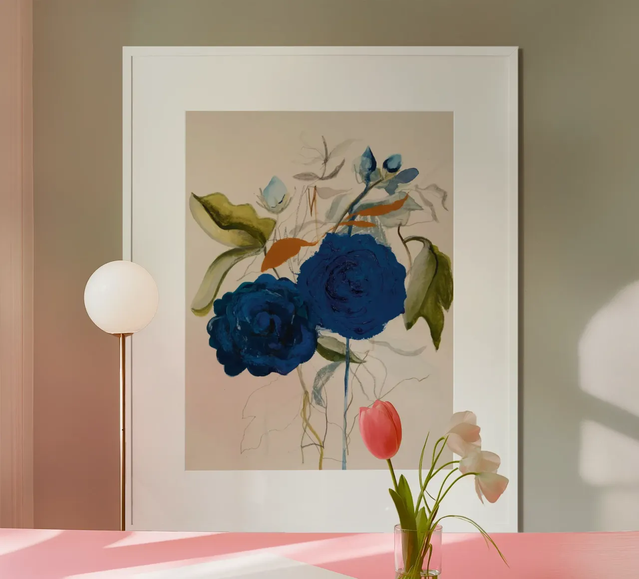 Bloom Series - Waking up poster con telaio in alluminio da Leigh Viner